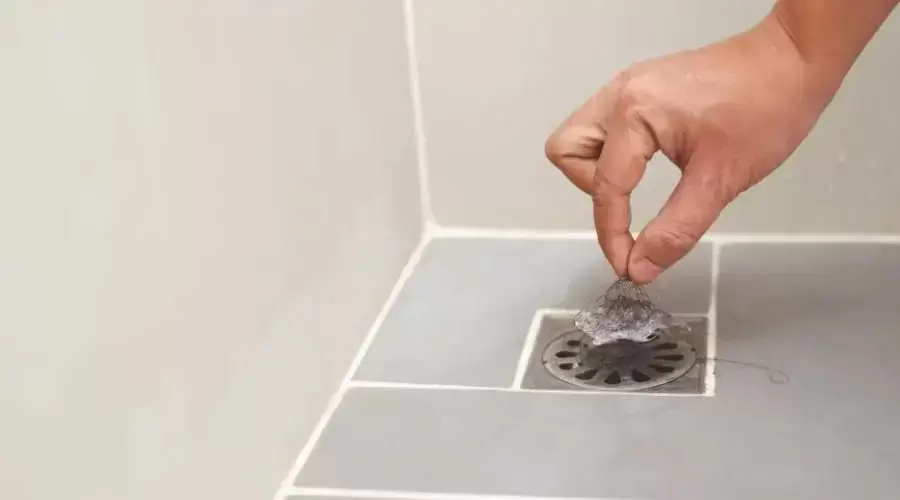 cleaning a drain